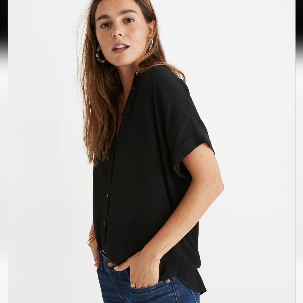 Madewell Courier Dolman Oversized Blouse